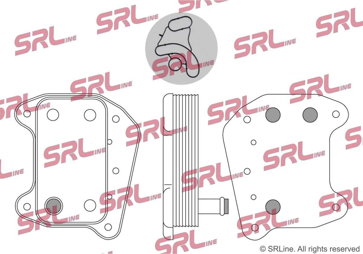 SRLINE 5003L8-1 Oil cooler, engine oil