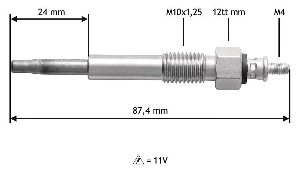 VALEO 345159 Glow plug