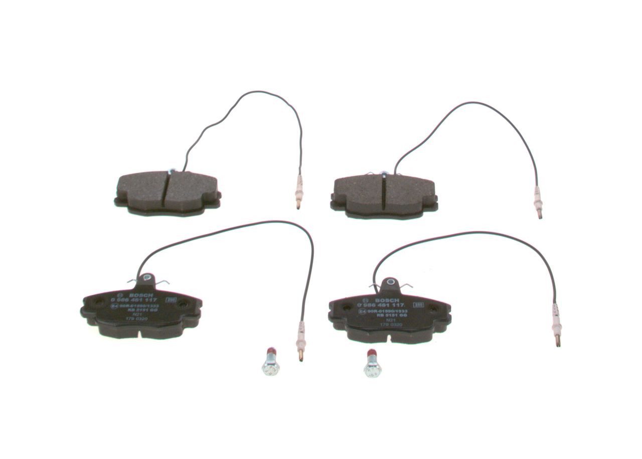 BOSCH 0 986 461 117 Brake pad set, disc brake