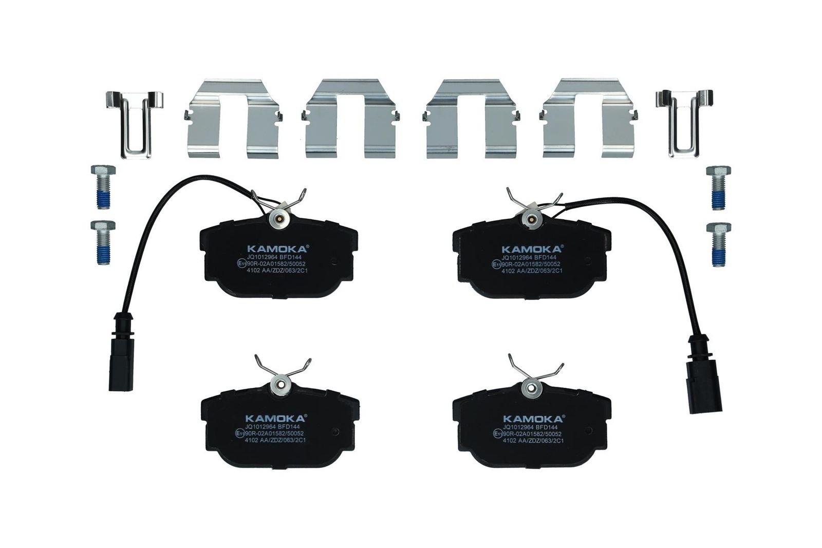 KAMOKA JQ1012964 Stabdžių trinkelių rinkinys, diskinis stabdys