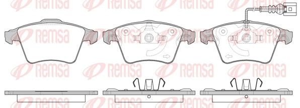 REMSA 1045.11 Brake pad set, disc brake
