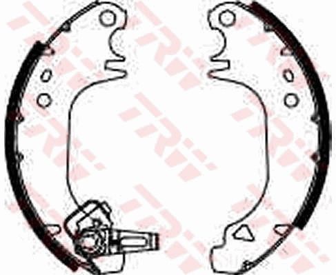TRW GS8322 Brake shoe set