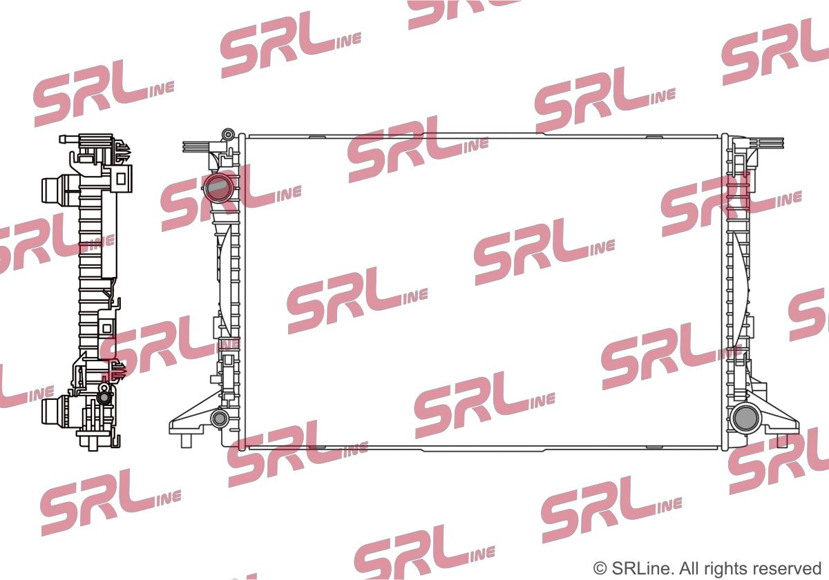 SRLINE 13K108-3 Radiator, engine cooling
