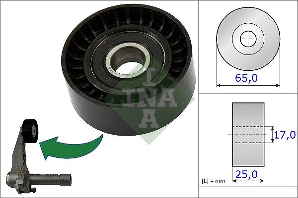 SCHAEFFLER INA 531 0866 10 Tensioner pulley, v-ribbed belt