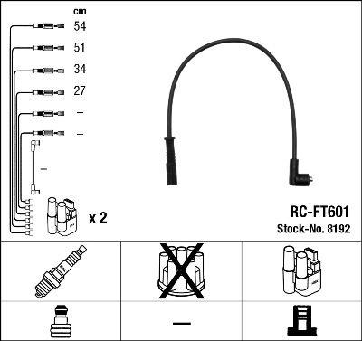 NGK 8192 Ignition cable kit