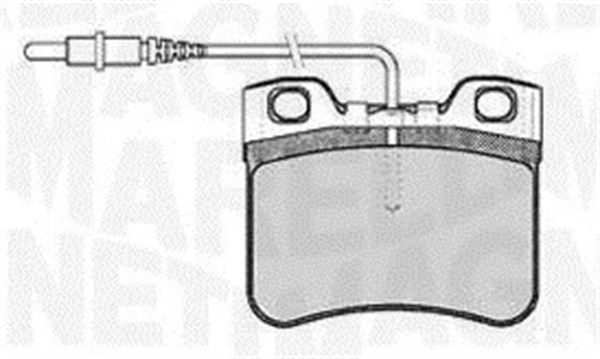 MAGNETI MARELLI 363916060165 Brake pad set, disc brake