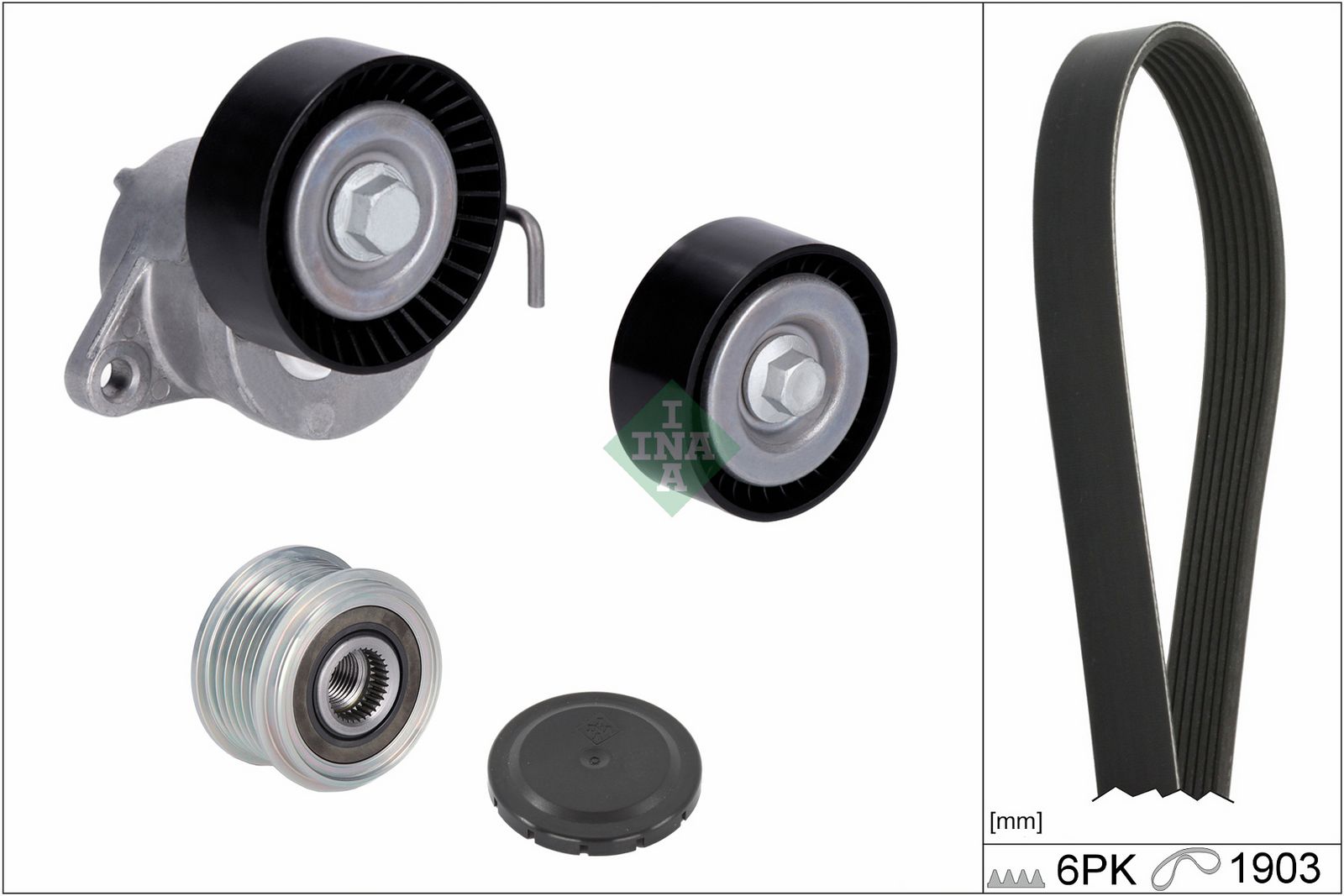 SCHAEFFLER INA 529 0348 20 V-ribbed belt set