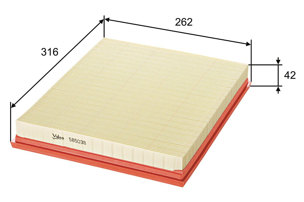 VALEO 585038 Air filter