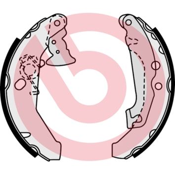 BREMBO S 24 518 Brake shoe set