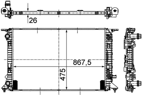 Radiator, engine cooling-1