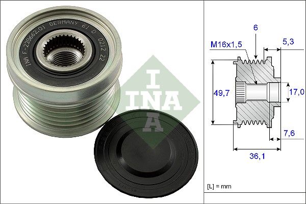 SCHAEFFLER INA 535 0134 10 Alternator freewheel clutch