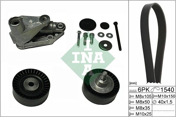 SCHAEFFLER INA 529 0198 10 V-ribbed belt set