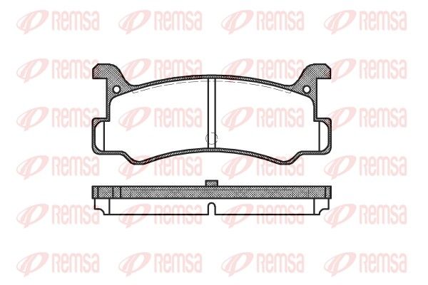REMSA 0213.00 Brake pad set, disc brake