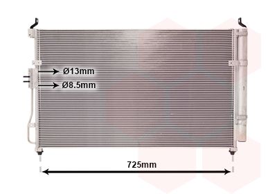 VAN WEZEL 83005111 Condenser, air conditioning