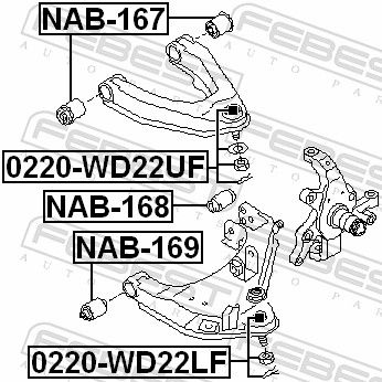 Mounting, control/trailing arm-1