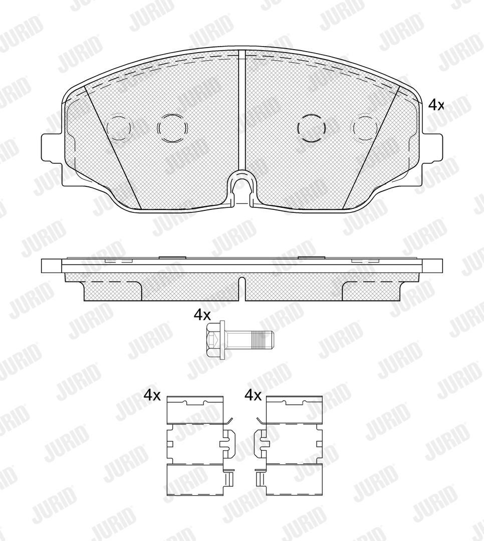 Brake Pad Set, disc brake-1