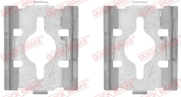 QUICK BRAKE 109-1600 Priedų komplektas, diskinių stabdžių trinkelės