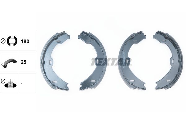 TEXTAR 91058900 Brake shoe set, parking brake