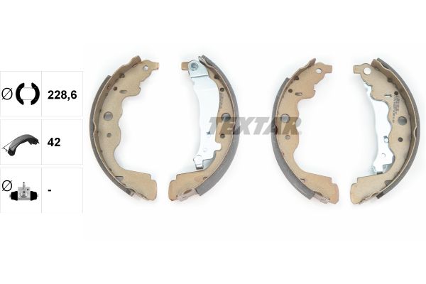 TEXTAR 91069300 Brake shoe set