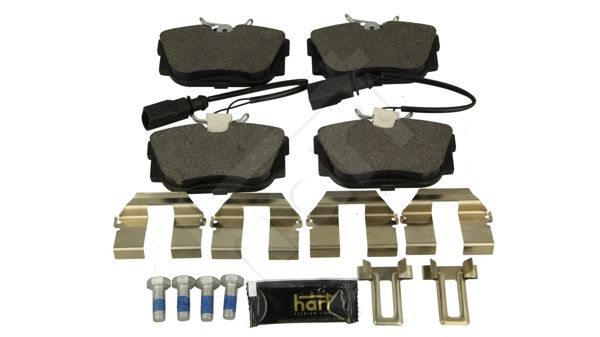 HART 252 325 Stabdžių trinkelių rinkinys, diskinis stabdys