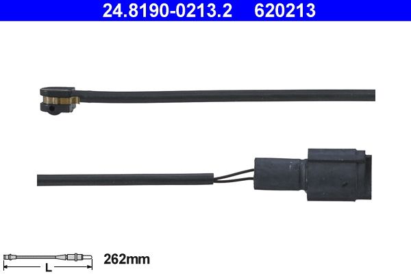 įspėjimo kontaktas, stabdžių trinkelių susidėvėjimas