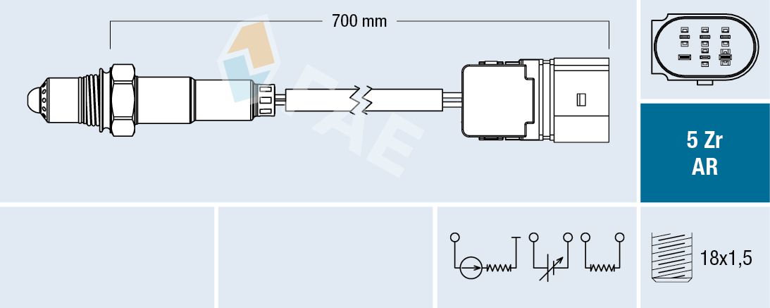FAE 75019 Oxygen sensor