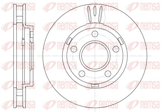 REMSA 6581.10 Brake disc