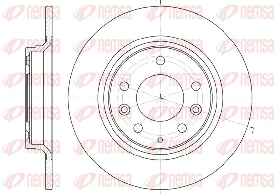 REMSA 6881.00 Brake disc