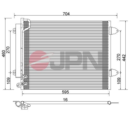 JPN 60C9141-JPN Condenser, air conditioning