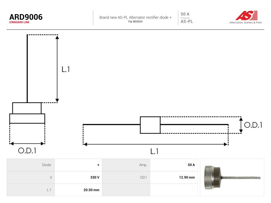 Rectifier, alternator-1