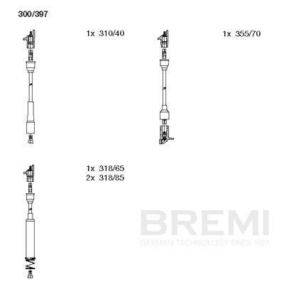 BREMI 300/397 Ignition cable kit