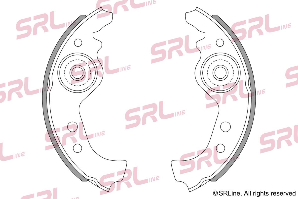 SRLINE S72-1004 Brake shoe set