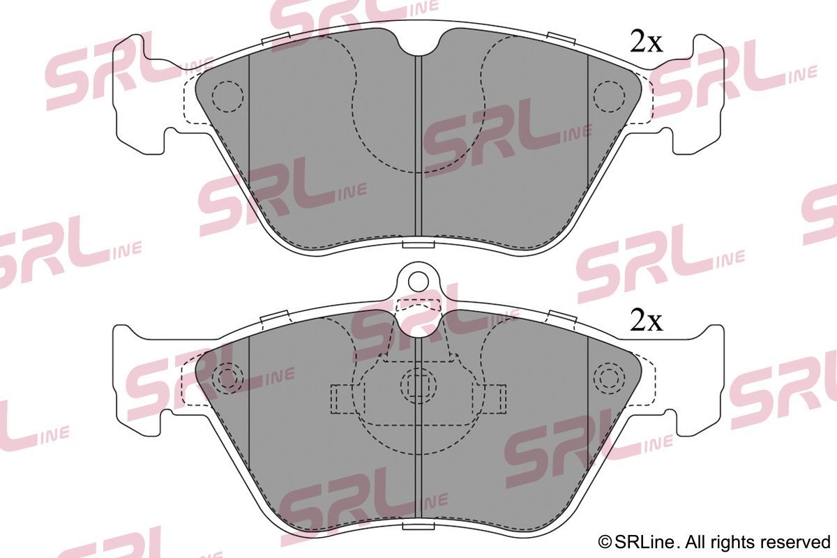 SRLINE S70-0443 Brake pad set, disc brake