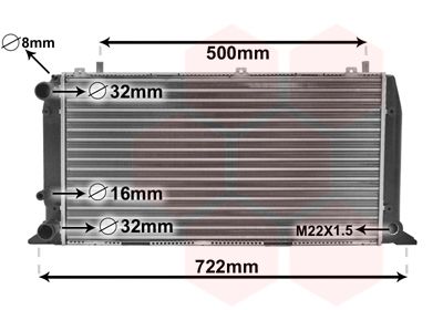 VAN WEZEL 03002047 Radiator, engine cooling