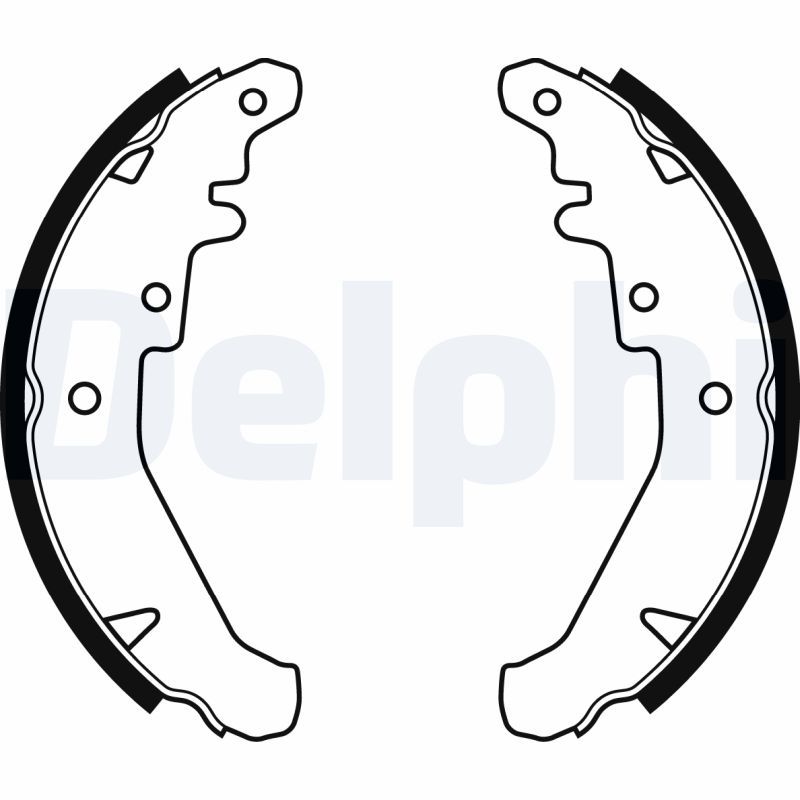 DELPHI LS1924 Brake shoe set