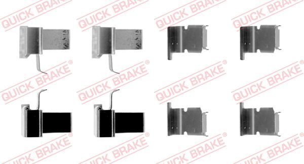 QUICK BRAKE 109-1262 Priedų komplektas, diskinių stabdžių trinkelės