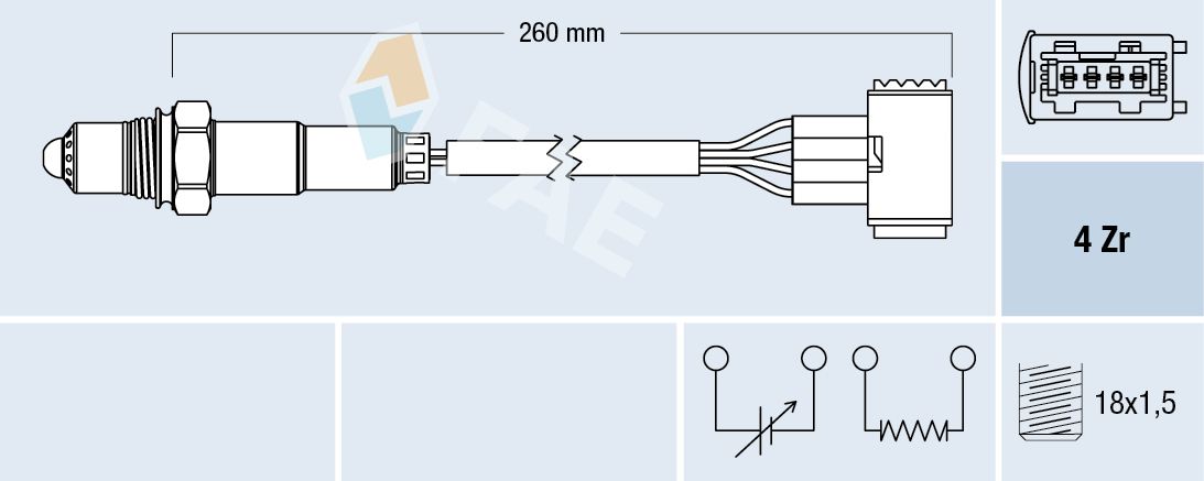 FAE 77389 Oxygen sensor
