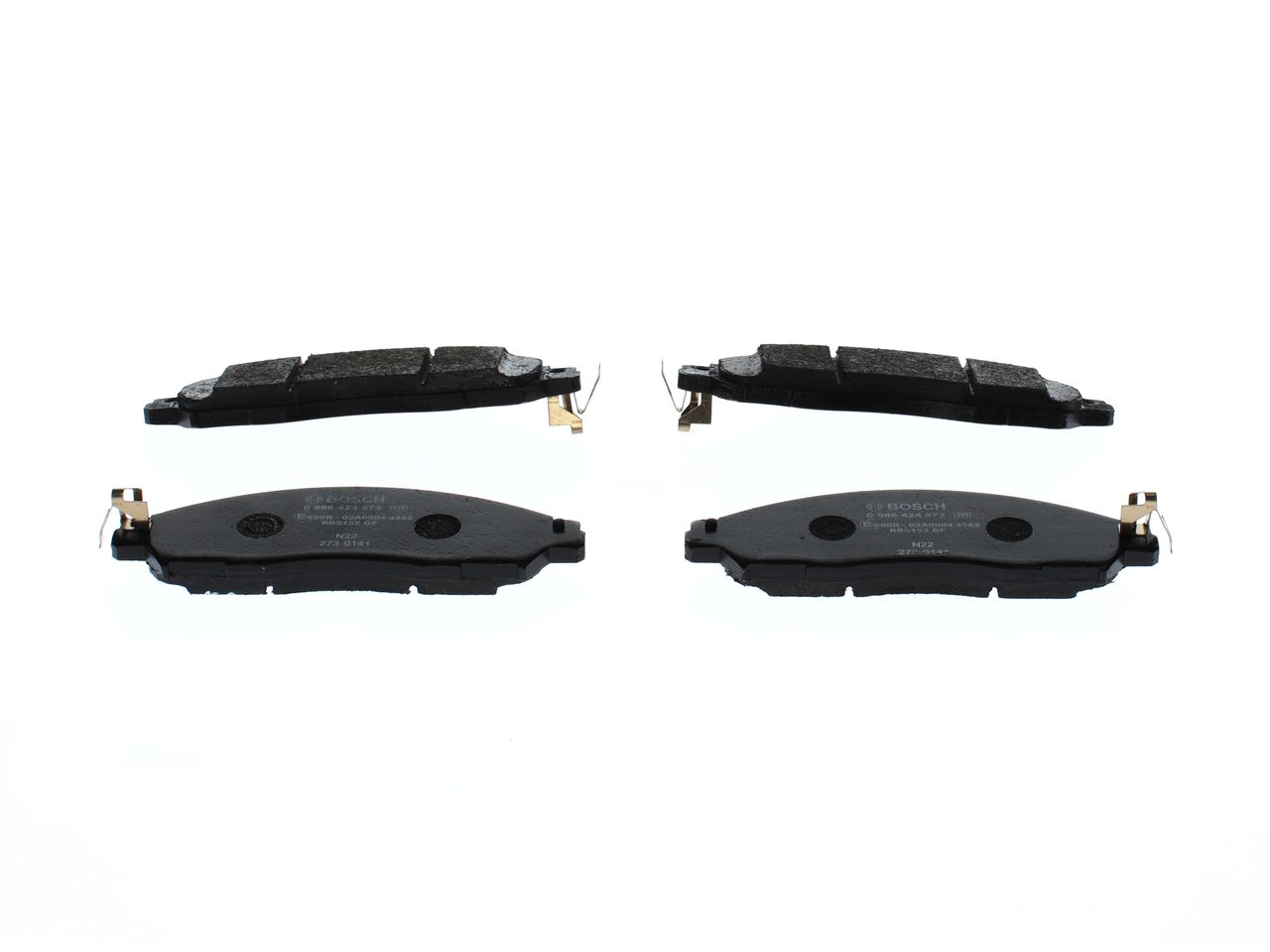 BOSCH 0 986 424 973 Brake pad set, disc brake