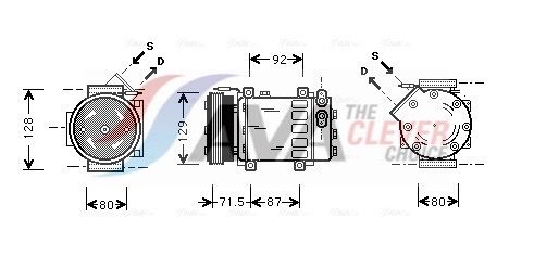 AVA CLEVER CHOICE RTAK281 Compressor, air conditioning