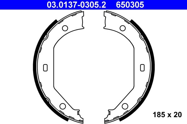 Brake Shoe Set, parking brake