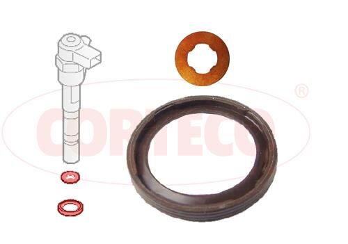 CORTECO 49445016 Seal ring set, injection valve
