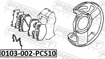 Spring, disc brake pad-1