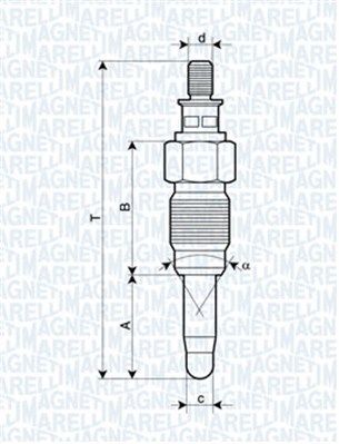 MAGNETI MARELLI 062900056304 Glow plug