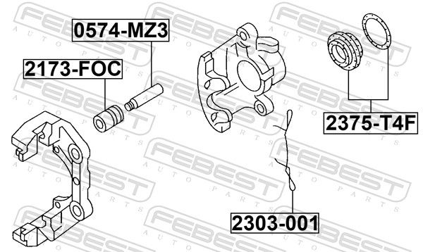 Spring, disc brake pad-1