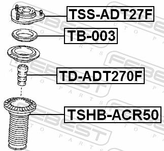 Rolling Bearing, suspension strut support mount-1