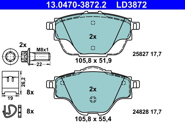 Brake Pad Set, disc brake