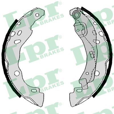 LPR 08630 Brake shoe set