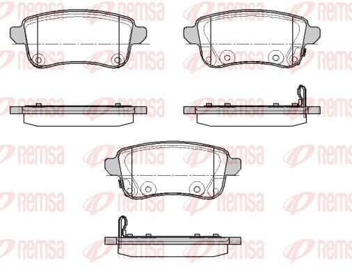 REMSA 1387.02 Brake pad set, disc brake
