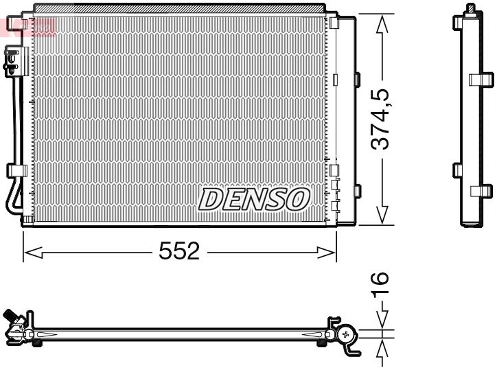 DENSO DCN41017 Condenser, air conditioning