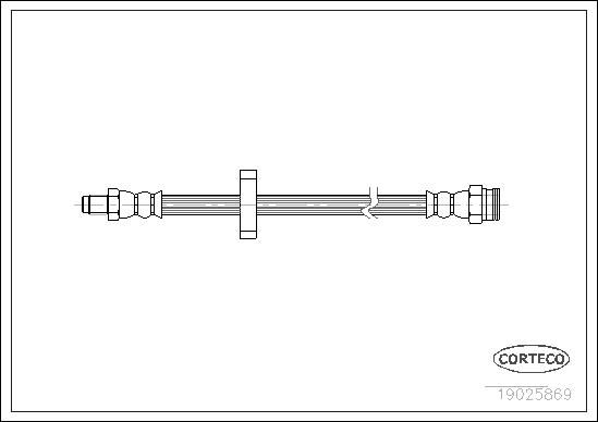 CORTECO 19025869 Brake hose